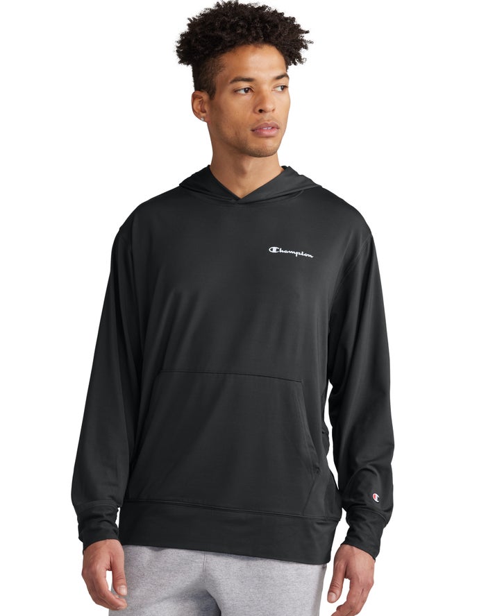 Champion City Sport Reflective Script Logo - Miesten Mustat Huppari - Suomi 6901783-IC